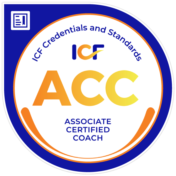ICF Associate Certified Coach (ACC) badge - Qualified Coach - Georgie Sears